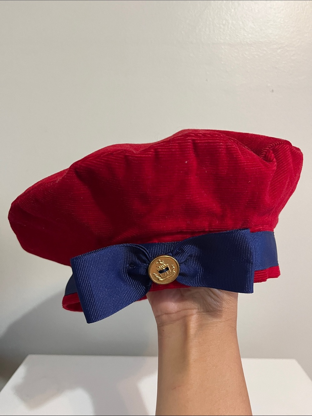Vintage Sylvia Whyte Corduroy hat
